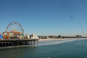 The Santa Monica pier 